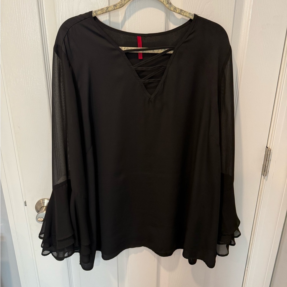 Elegant Black Women's Top